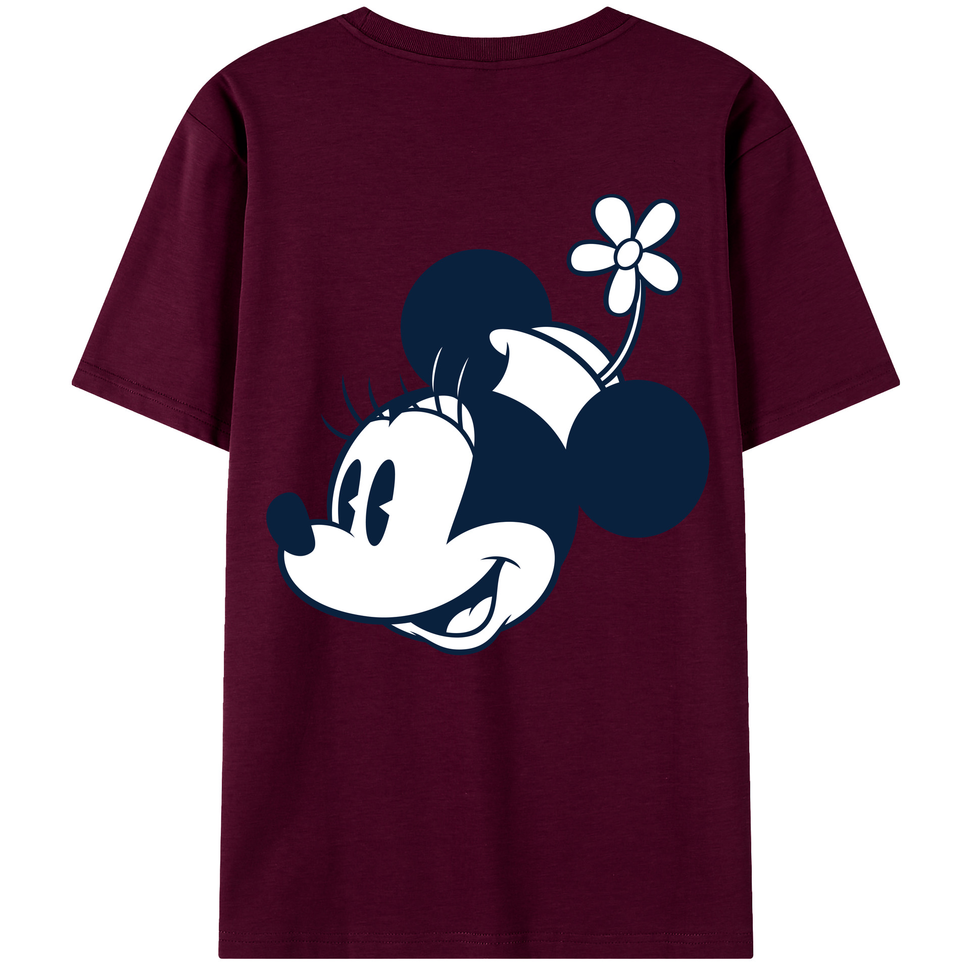 （画像用） ミッキーマウス Mickey Mouse レディース半袖Tシャツ(バックプリント)
